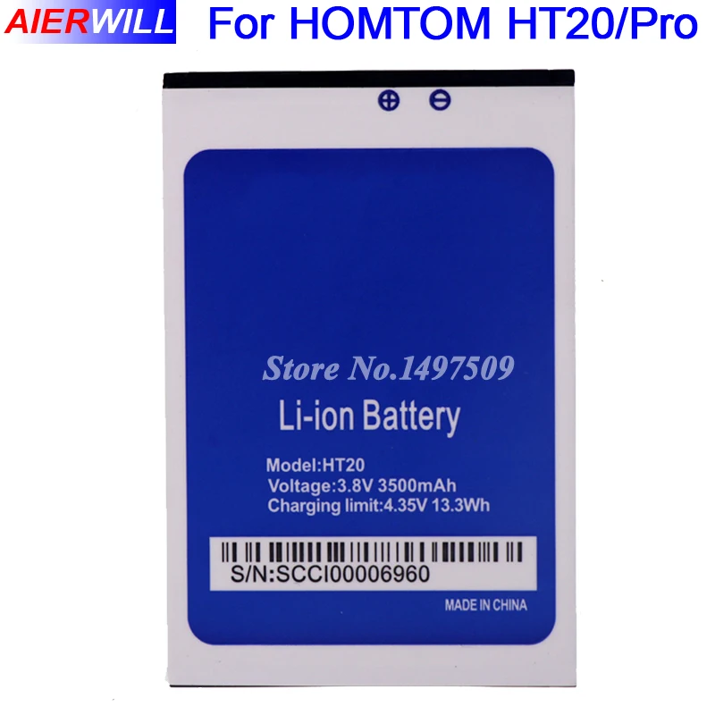 For Homtom HT20 Battery For Homtom HT20 Pro Batterie Bateria Accumulator AKKU 3500mAh
For Homtom HT20 Battery For Homtom HT20 Pro Batterie Bateria Accumulator AKKU 3500mAh