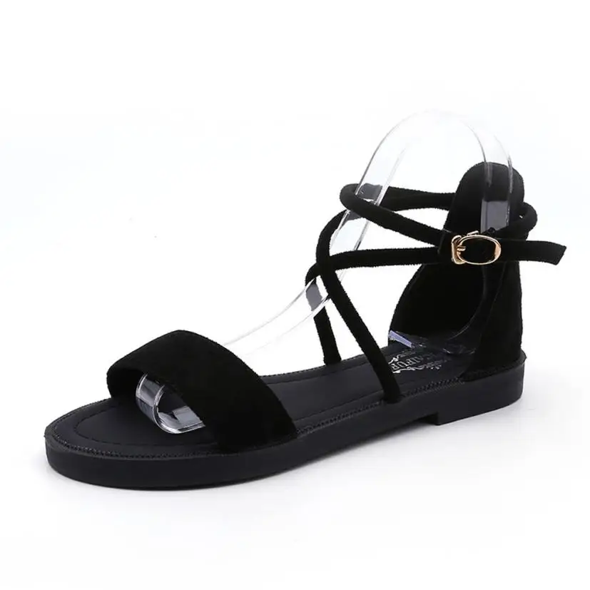Women Flat Sandals Cross Straps Open Toe Buckle Low Heel Sandals women's summer footwear sandalia feminina sapato feminino A8
Women Flat Sandals Cross Straps Open Toe Buckle Low Heel Sandals women's summer footwear sandalia feminina sapato feminino A8