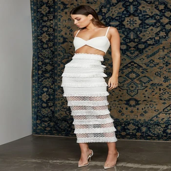 2019 Chic summer sexy women spaghetti strap white backless hollow out mid-calf empire bandage dress two 2 pieces celebrity party
2019 Chic summer sexy women spaghetti strap white backless hollow out mid-calf empire bandage dress two 2 pieces celebrity party