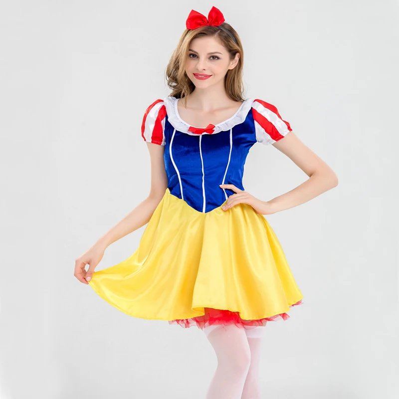 Free shipping Christmas halloween adult Snow White princess short lovely women role playing stage costume dress two styles
Free shipping Christmas halloween adult Snow White princess short lovely women role playing stage costume dress two styles