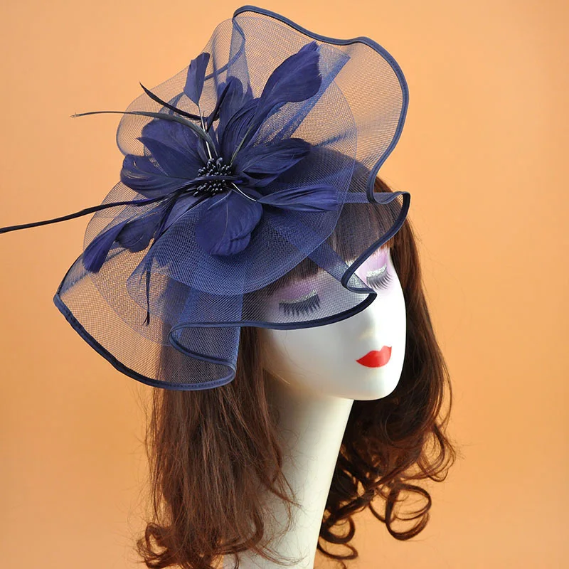 Women Fascinator Hat Feather Mesh Net Veil Party Hat Flower Feather Hat Headwear with Clip and Hairband
Women Fascinator Hat Feather Mesh Net Veil Party Hat Flower Feather Hat Headwear with Clip and Hairband