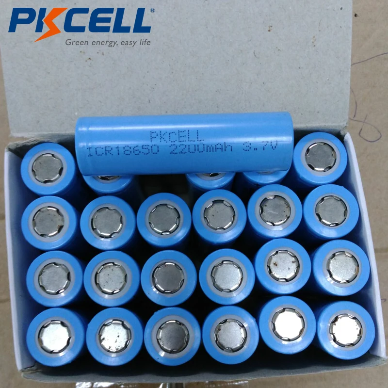 PKCELL Brand li-ion 18650 battery 3.7 v 2200 mAh ICR18650 Lithium Rechargeable Batteries For flashlight 18650 Battery DIY Pack
PKCELL Brand li-ion 18650 battery 3.7 v 2200 mAh ICR18650 Lithium Rechargeable Batteries For flashlight 18650 Battery DIY Pack
