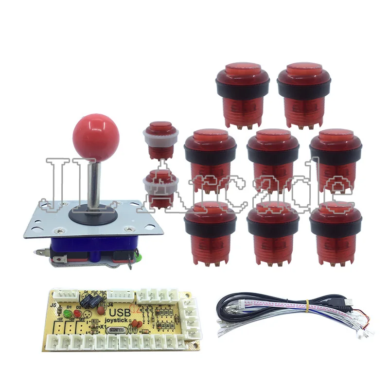 Zero Delay Arcade USB Control Parts Kit DIY USB Encoder 1 Joystick + 10 LED Illuminated Push Buttons
Zero Delay Arcade USB Control Parts Kit DIY USB Encoder 1 Joystick + 10 LED Illuminated Push Buttons