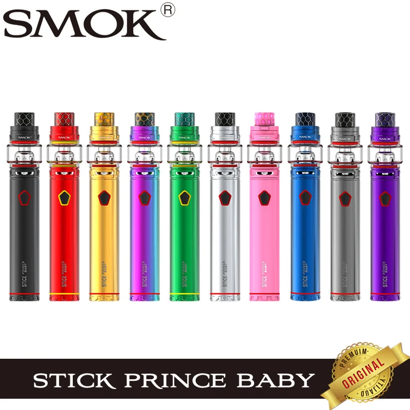 Original Smok Stick Prince Baby Kit with 4.5ml TFV12 Baby Prince Tank and 2000mAh Battery E-Cigarettes Vaporizer Vape Pen Kit
Original Smok Stick Prince Baby Kit with 4.5ml TFV12 Baby Prince Tank and 2000mAh Battery E-Cigarettes Vaporizer Vape Pen Kit