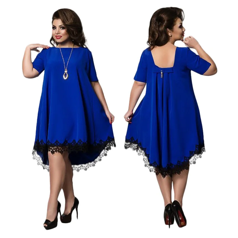2019 Summer Dress Fashion Women Short Sleeve O-Neck Slim Elegant Lace Dresses Party Evening Plus Size Knee-Length Dress
2019 Summer Dress Fashion Women Short Sleeve O-Neck Slim Elegant Lace Dresses Party Evening Plus Size Knee-Length Dress
