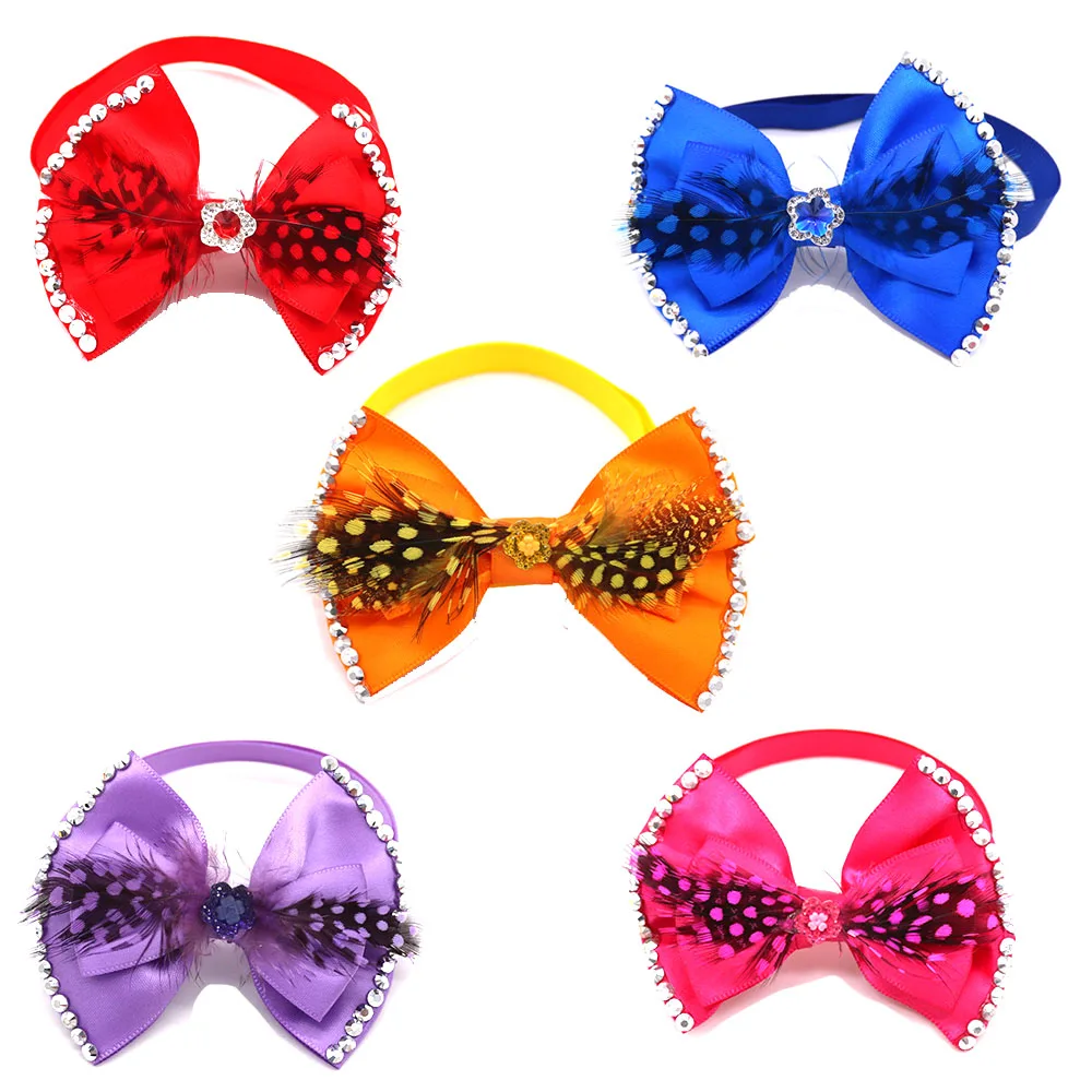 30 Pcs New Style Pet Dog Accessoreis Diamond With Feather Cute Puppy Dog Bow Ties Adjustable Dog Collar Necktie Pet Product
30 Pcs New Style Pet Dog Accessoreis Diamond With Feather Cute Puppy Dog Bow Ties Adjustable Dog Collar Necktie Pet Product