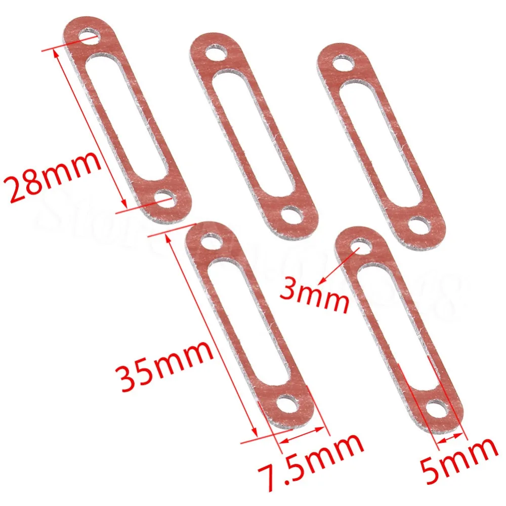 5pcs RC Exhaust Manifold Gasket For 1/10 Nitro Power Model Car HSP Himoto Redcat HPI Traxxas Losi Kyosho Team Associated Losi
5pcs RC Exhaust Manifold Gasket For 1/10 Nitro Power Model Car HSP Himoto Redcat HPI Traxxas Losi Kyosho Team Associated Losi