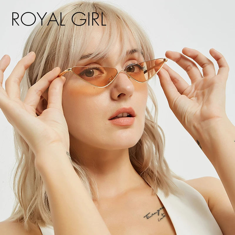 ROYAL GIRL Cat Eye Sunglasses Women 2018 New Brand Designer Semi-Rimless Eyewear Female Small Metal Frame Oculos UV400 SS669
ROYAL GIRL Cat Eye Sunglasses Women 2018 New Brand Designer Semi-Rimless Eyewear Female Small Metal Frame Oculos UV400 SS669