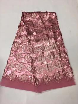 High-end French lace fabric the latest African guipure lace fabric and embroidery net gauze line 3D sequined lace fabric pink
High-end French lace fabric the latest African guipure lace fabric and embroidery net gauze line 3D sequined lace fabric pink