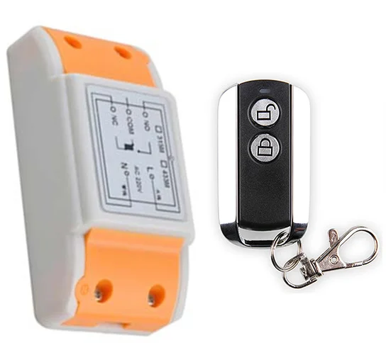 New AC 220 V 1CH Wireless Remote Control Switch System Receiver & 2 Keys metal waterproof Remote
New AC 220 V 1CH Wireless Remote Control Switch System Receiver & 2 Keys metal waterproof Remote