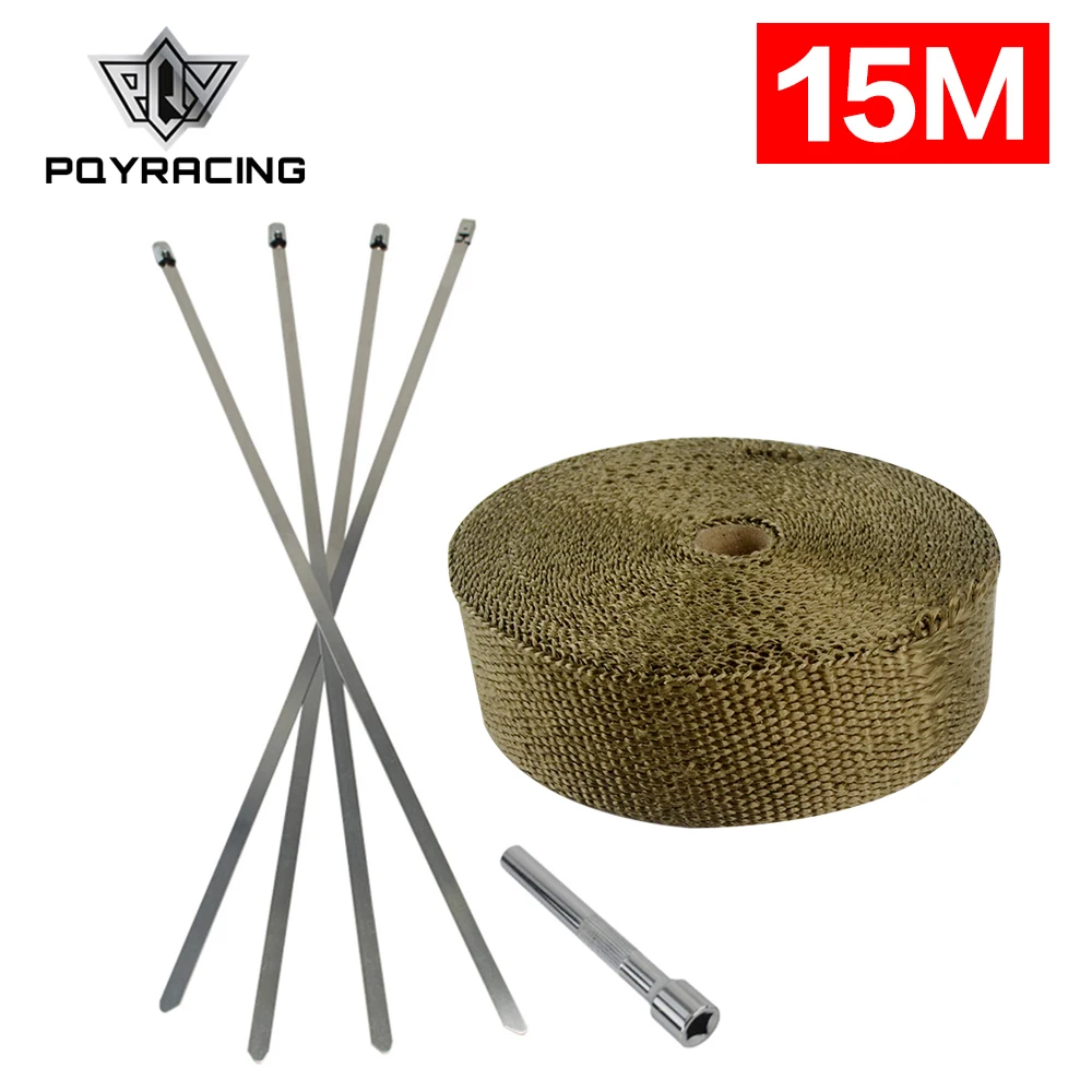 15M Premium Exhaust Heat Wrap Manifold Wrap Titanium Lava Fiber + 4 pcs Ties + Stainless Steel Locking Tie tightening tool
15M Premium Exhaust Heat Wrap Manifold Wrap Titanium Lava Fiber + 4 pcs Ties + Stainless Steel Locking Tie tightening tool