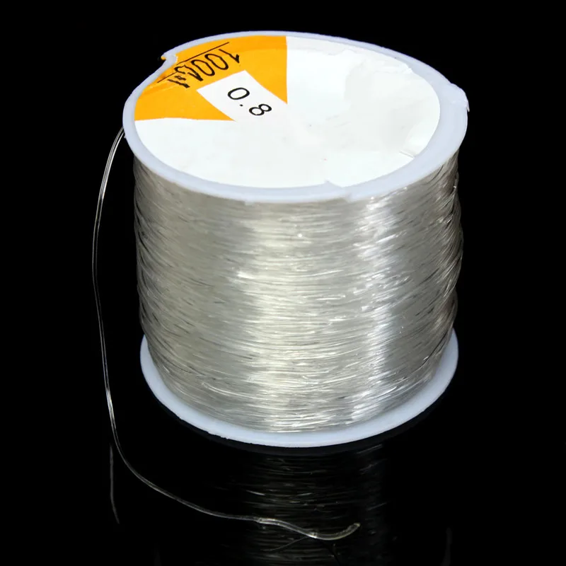 Kiwarm A Roll Of 100m Crystal String Thread Stretch Elastic Line Beading Transparent Cord 0.8mm for Home Handmade DIY Tools
Kiwarm A Roll Of 100m Crystal String Thread Stretch Elastic Line Beading Transparent Cord 0.8mm for Home Handmade DIY Tools