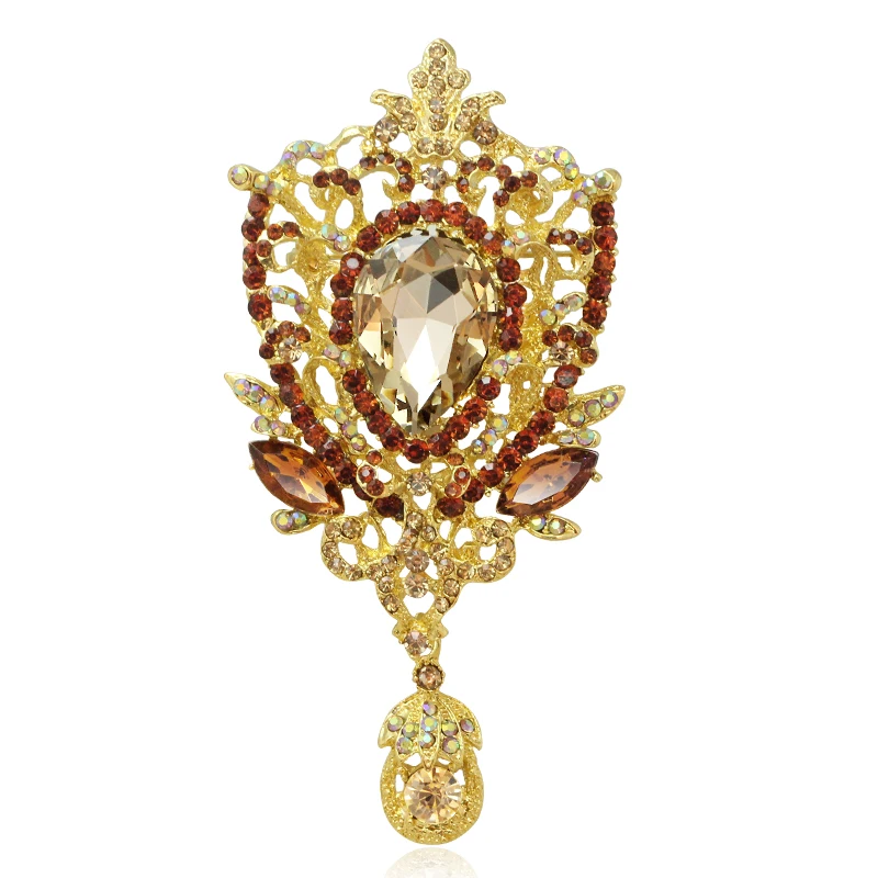 New 103*49mm Large Vintage Female Brooches DIY wedding Women collar lapel icon flower rhinestone brooch buttons pins jewelry
New 103*49mm Large Vintage Female Brooches DIY wedding Women collar lapel icon flower rhinestone brooch buttons pins jewelry