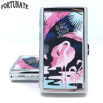 New ExclusiveNordic Flamingo Style Slim Cigarette Case Women Lengthen Metal Fixture Pitillera Chicha Cigarrera Para Dama
New ExclusiveNordic Flamingo Style Slim Cigarette Case Women Lengthen Metal Fixture Pitillera Chicha Cigarrera Para Dama
