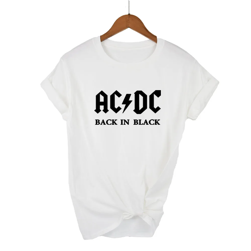 AC/DC Band Rock harajuku T-Shirt Women's ACDC BLACK Letter Printed Graphic Tshirts Hip Hop Rap Music Short Sleeve Tops Tee Shirt
AC/DC Band Rock harajuku T-Shirt Women's ACDC BLACK Letter Printed Graphic Tshirts Hip Hop Rap Music Short Sleeve Tops Tee Shirt