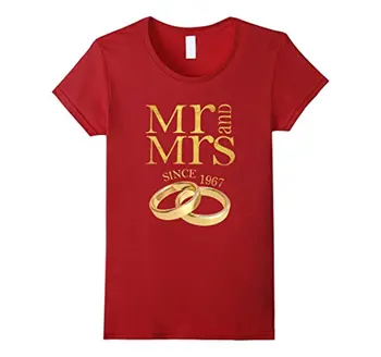 50th Wedding Anniversary T-Shirt Mr & Mrs Since 1967 Gift Fashion Brand Harajuku Hipster Female Tee Print Cotton T Shirt
50th Wedding Anniversary T-Shirt Mr & Mrs Since 1967 Gift Fashion Brand Harajuku Hipster Female Tee Print Cotton T Shirt