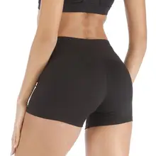 Pantalones cortos vestido negro de las mujeres pantalones cortos Feminino Hip Panty de las mujeres de verano de entrenamiento de Fitness ropa deportiva deportes pantalones cortos(China)