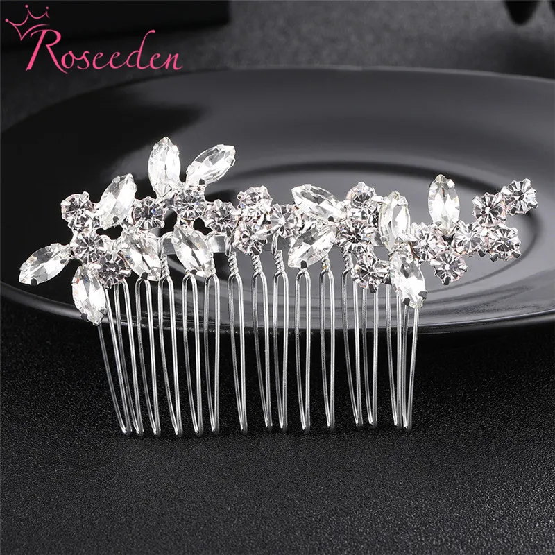 Fashion Floral Wedding Hair Combs Women Hair Jewelry Bridal Hair Accessories Rhinestone Crystal Brides Headpiece RE3387
Fashion Floral Wedding Hair Combs Women Hair Jewelry Bridal Hair Accessories Rhinestone Crystal Brides Headpiece RE3387