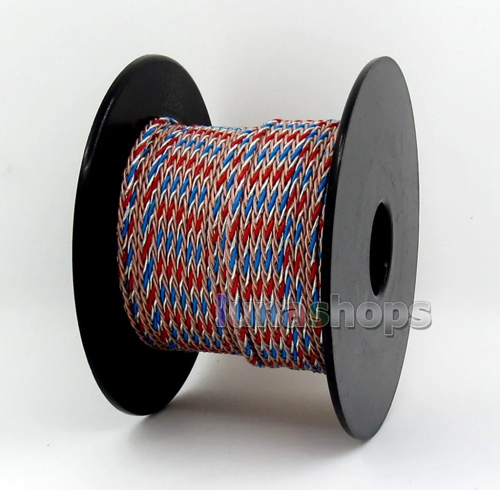 LN005744 Clear Blue Red Copper 8 Cores PVC Extreme Soft Silver + OCC Mixed Earphone Headphone Cable Wire 0.05mm*12
LN005744 Clear Blue Red Copper 8 Cores PVC Extreme Soft Silver + OCC Mixed Earphone Headphone Cable Wire 0.05mm*12