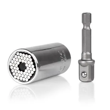 High Quality 7-19mm Power Drill Ratchet Bushing Spanner Universal Torque Wrench Head Set Socket Sleeve key Magic Multi Hand Tool
High Quality 7-19mm Power Drill Ratchet Bushing Spanner Universal Torque Wrench Head Set Socket Sleeve key Magic Multi Hand Tool