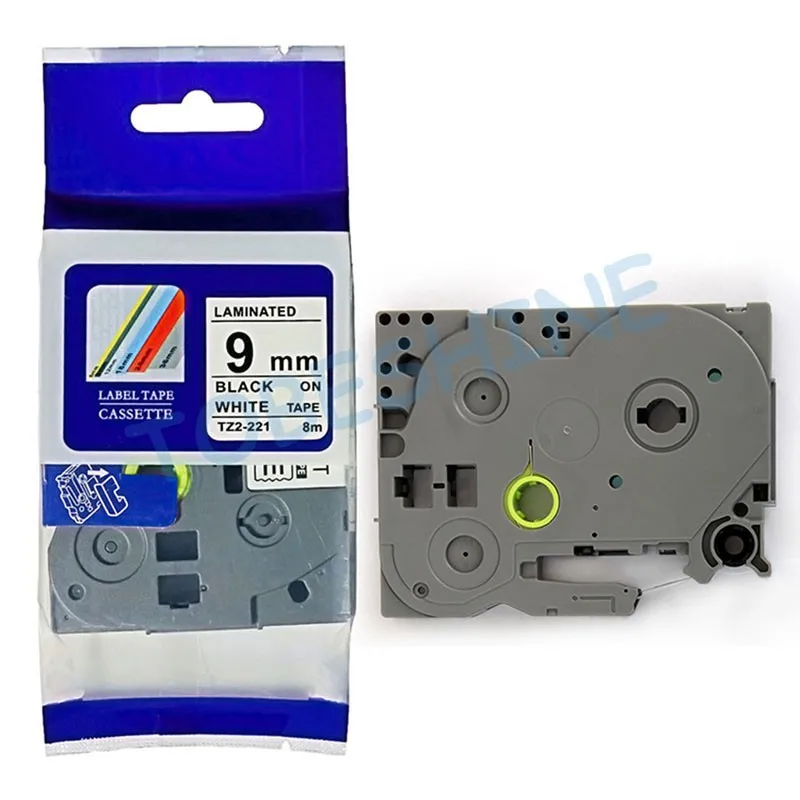 Cheap free shipping 5pcs 9mm*8m tz tape for p touch label printer 3/8" black on white label tape TZ 221 tze-221 tz-221
Cheap free shipping 5pcs 9mm*8m tz tape for p touch label printer 3/8" black on white label tape TZ 221 tze-221 tz-221