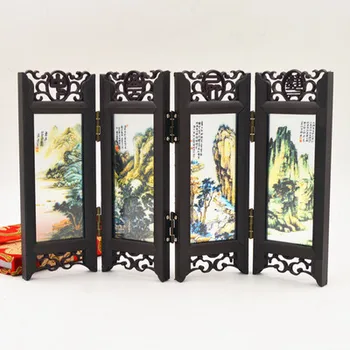 Chinese style featured souvenirs crafts antique four small screen decoration home decorations landscape painting
Chinese style featured souvenirs crafts antique four small screen decoration home decorations landscape painting