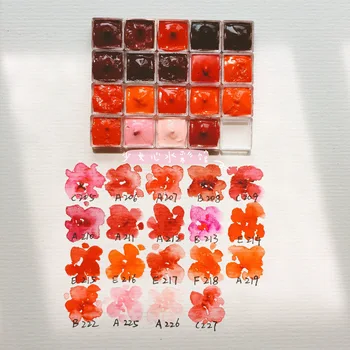 Hb red full color 19 colors watercolor dispensing discs 0.5ml1ml1.8ml dispensing
Hb red full color 19 colors watercolor dispensing discs 0.5ml1ml1.8ml dispensing