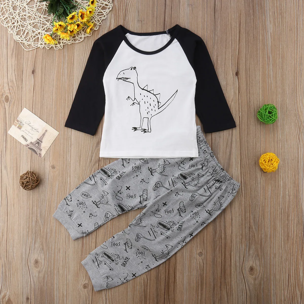 Newborn Baby Boy Dinosaur Cotton Soft Long Sleeve Casual Tops T-shirt Harem Pants 2Pcs Outfits Clothes 0-3Y
Newborn Baby Boy Dinosaur Cotton Soft Long Sleeve Casual Tops T-shirt Harem Pants 2Pcs Outfits Clothes 0-3Y