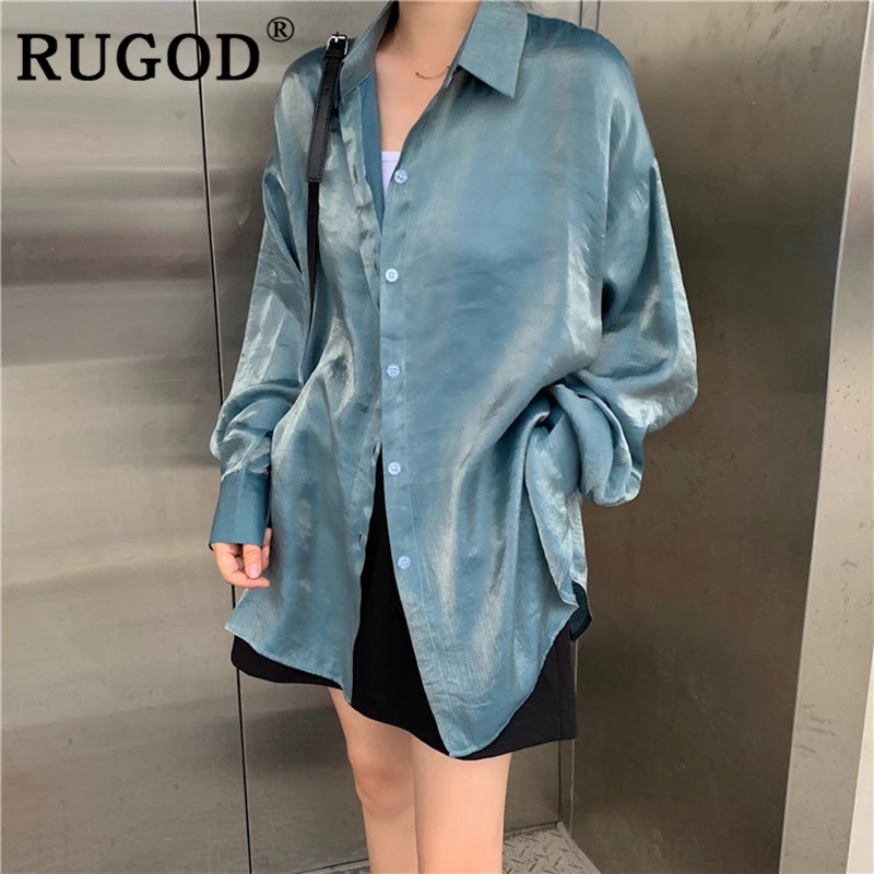 Женская винтажная блузка RUGOD, Элегантная блузка с отложным воротником и градиентом, bluzki damskie, корейские топы, roupas feminina
Женская винтажная блузка RUGOD, Элегантная блузка с отложным воротником и градиентом, bluzki damskie, корейские топы, roupas feminina