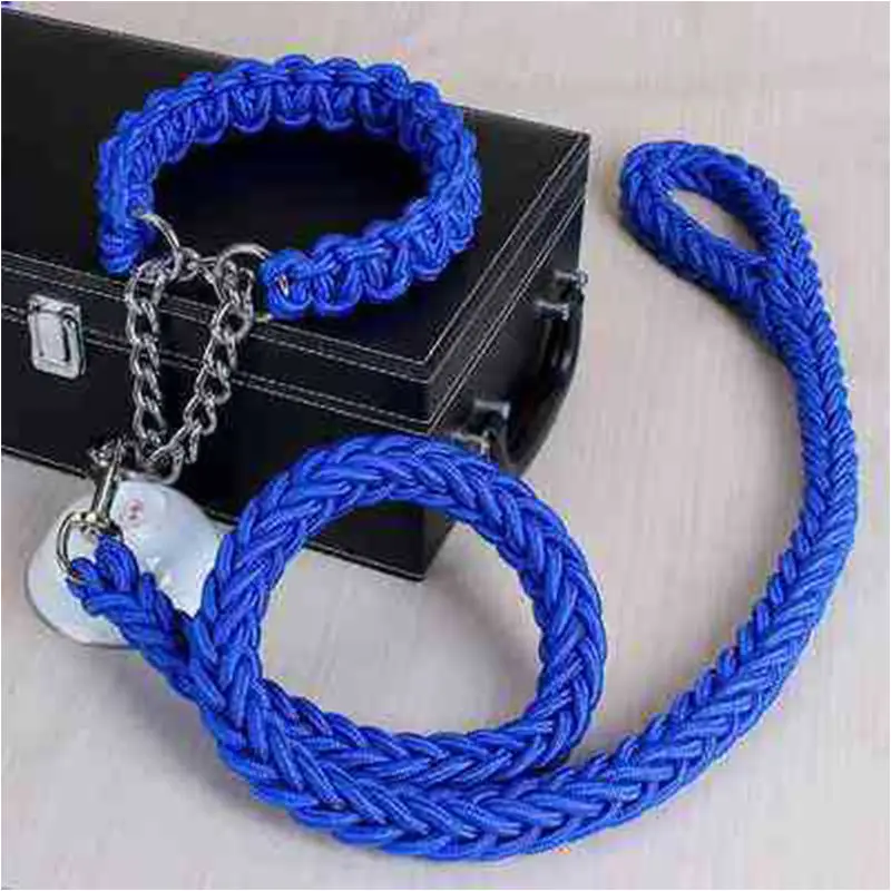Double Strand Rope Large Dog Leashes Metal P Chain Buckle 14 Colors Pet Traction Rope Collar Set for Big Dogs 120cm Length
Double Strand Rope Large Dog Leashes Metal P Chain Buckle 14 Colors Pet Traction Rope Collar Set for Big Dogs 120cm Length