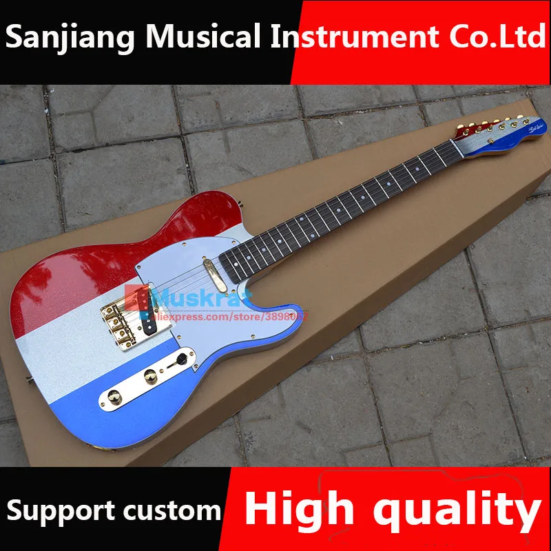 In stock !Electric guitar tree color TL Alder body Presented pick and bag 6 strings guitar Metal red bule white
In stock !Electric guitar tree color TL Alder body Presented pick and bag 6 strings guitar Metal red bule white