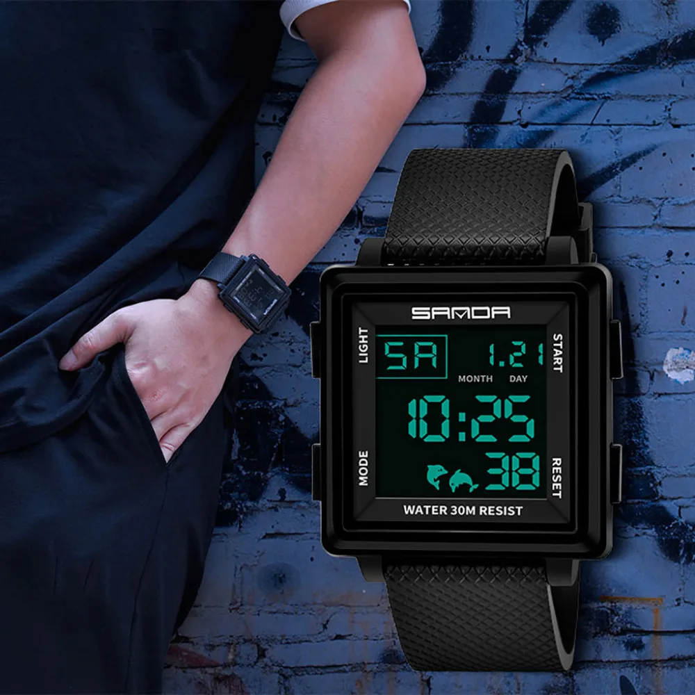 Men Style Reloj Clock relogio Saat Digital Watch Top Brand Luxury Square relogio masculino Sport Shockproof Watch Chronograph #A
Men Style Reloj Clock relogio Saat Digital Watch Top Brand Luxury Square relogio masculino Sport Shockproof Watch Chronograph #A