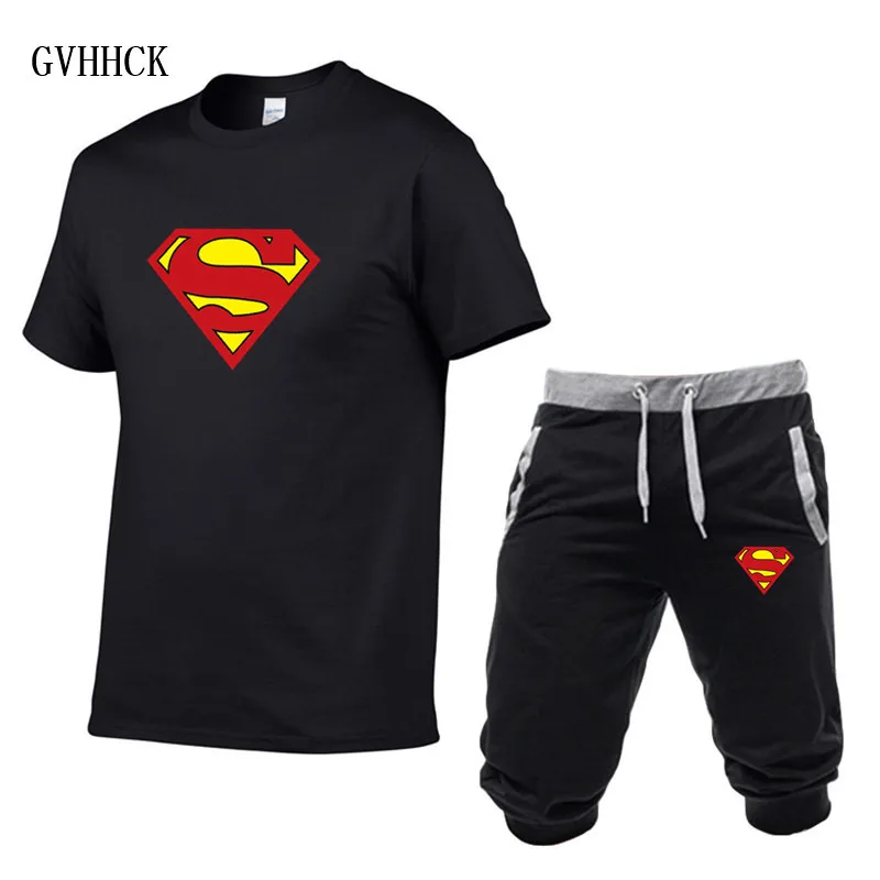 Summer Short Sets Men Casual Suits Sportswear Tracksuit Superman Male Outwear Homme Fitness Camisetas Hip Hop T Shirt +Pants
Summer Short Sets Men Casual Suits Sportswear Tracksuit Superman Male Outwear Homme Fitness Camisetas Hip Hop T Shirt +Pants