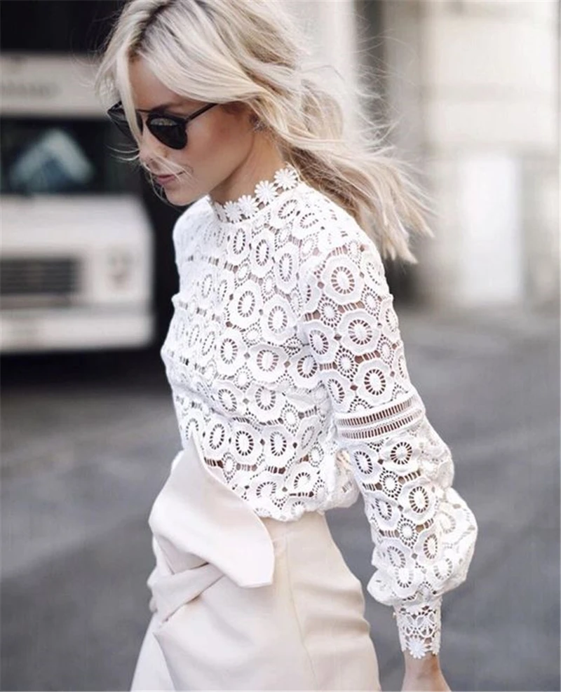 AEL Stereo Flower Hollow Out White Blouse Venise Lace Retro Momen Top 2018 Fashion Clothing
AEL Stereo Flower Hollow Out White Blouse Venise Lace Retro Momen Top 2018 Fashion Clothing