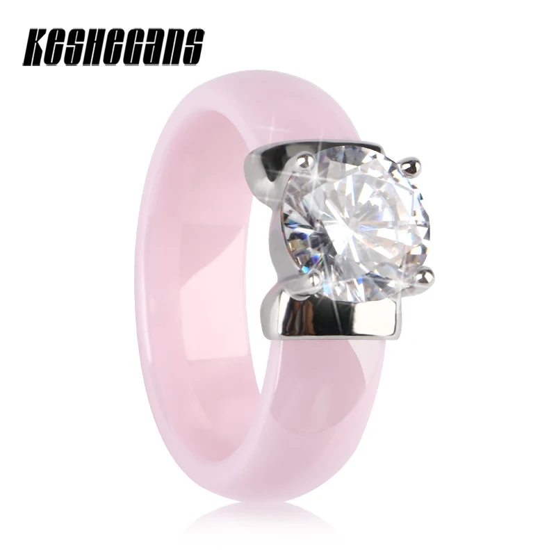 Big Crystal Sweet Pink Ceramic Rings Top Quality Zircon Rhinestone Ring For Women Wedding Fashion Valentine's Day Gift Jewelry
Big Crystal Sweet Pink Ceramic Rings Top Quality Zircon Rhinestone Ring For Women Wedding Fashion Valentine's Day Gift Jewelry
