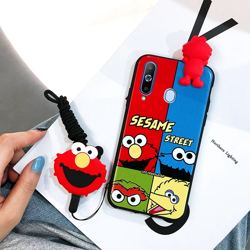 SAM S10 plus Cute 3D Sesame Street phone case For Samsung Galaxy S7 Edge S8 S9plus S10E note8/note9 Cartoon back cover + strap
SAM S10 plus Cute 3D Sesame Street phone case For Samsung Galaxy S7 Edge S8 S9plus S10E note8/note9 Cartoon back cover + strap