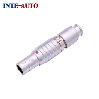 

1B Series M12 connector, circular metal push pull cable plug,3 pins,Brass body, solder contacts,TFGG.1B