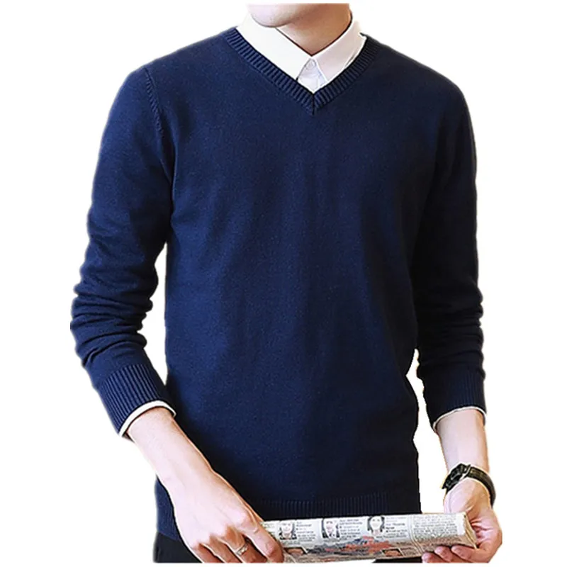 Candy Color Solid Sweater Men 2019 New Casual Winter V neck Pullover Business Dress Sweater Knitwear Pull Homme Knitted
Candy Color Solid Sweater Men 2019 New Casual Winter V neck Pullover Business Dress Sweater Knitwear Pull Homme Knitted