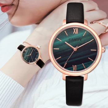 Gaiety Brand Fashion Leather Women's Wristwatch Luxury Malachite Green Dial Creative Quartz Watch Casual Ladies Clock Relogio
Gaiety Brand Fashion Leather Women's Wristwatch Luxury Malachite Green Dial Creative Quartz Watch Casual Ladies Clock Relogio