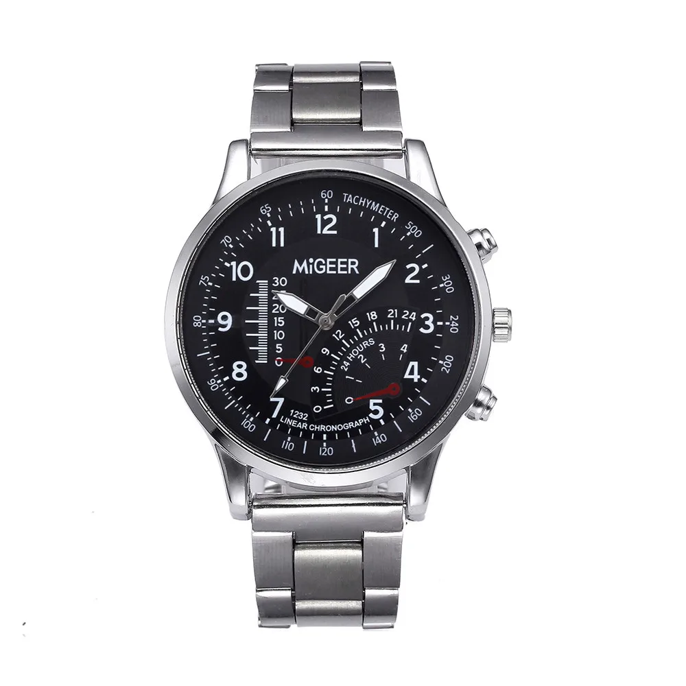 MIGEER Stainless Steel MEN watch #1232 simple Digital scale speed dial Man Design Alloy Quartz Wrist Watch relogio feminino A70
MIGEER Stainless Steel MEN watch #1232 simple Digital scale speed dial Man Design Alloy Quartz Wrist Watch relogio feminino A70