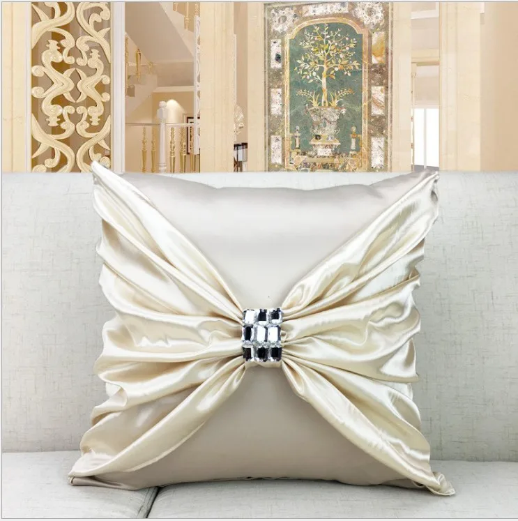Drop Ship Luxury Imitated Silk Pillow Cover Diamond Bow Home Decor Cushion Cover Decorative pillowcase pillowsham Lumber Pillow
Drop Ship Luxury Imitated Silk Pillow Cover Diamond Bow Home Decor Cushion Cover Decorative pillowcase pillowsham Lumber Pillow