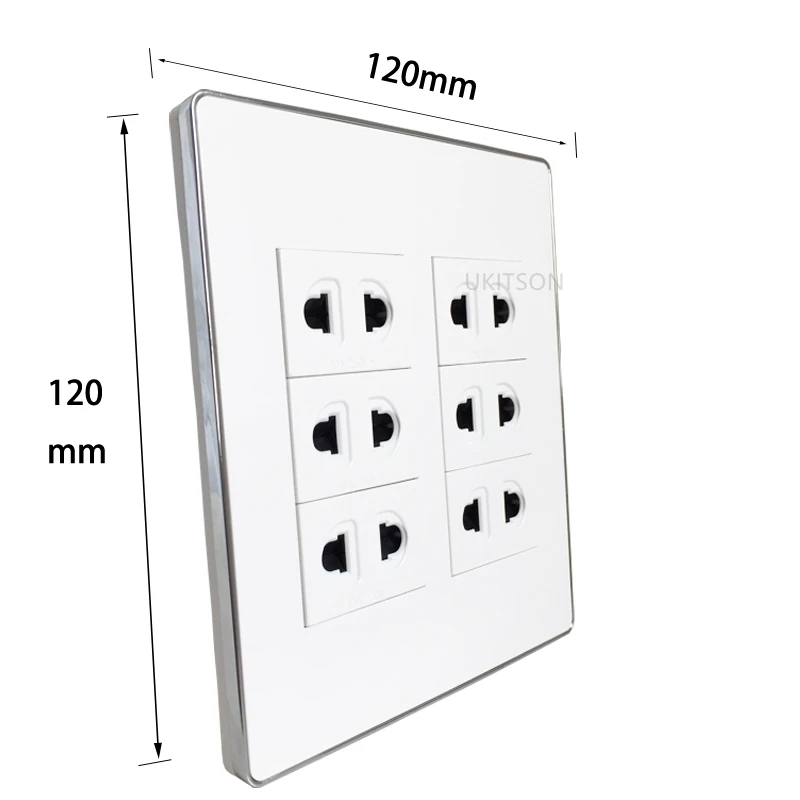 120x120mm 6 ports 2 Pins Electric Wall Panel Pic 2