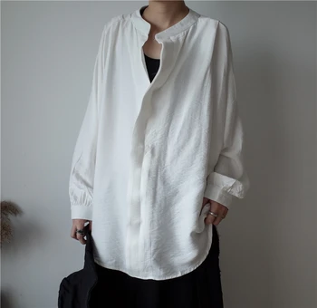 SuperAen Women Solid Color Long-sleeved Shirt Loose Cotton Wild Casual Ladies Blouse Stand Collar Fashion Women Tops Autumn New
SuperAen Women Solid Color Long-sleeved Shirt Loose Cotton Wild Casual Ladies Blouse Stand Collar Fashion Women Tops Autumn New