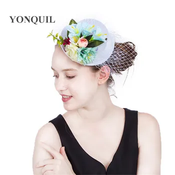 Ladies cocktail race party headpiece for occasion event fedora cap wedding fashion bride fascinator hat mesh flower headwear 
Ladies cocktail race party headpiece for occasion event fedora cap wedding fashion bride fascinator hat mesh flower headwear