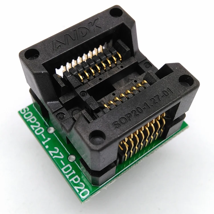 SOP16 SOIC16 SO16 To DIP16 Programming Socket Pitch 1.27mm IC Body Width 5.4mm 209mil Test Socket Adapter Programmer
SOP16 SOIC16 SO16 To DIP16 Programming Socket Pitch 1.27mm IC Body Width 5.4mm 209mil Test Socket Adapter Programmer