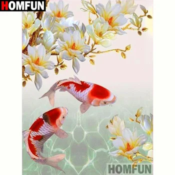 HOMFUN Full Square/Round Drill 5D DIY Diamond Painting "Flower fish" 3D Diamond Embroidery Cross Stitch Home Decor A19800
HOMFUN Full Square/Round Drill 5D DIY Diamond Painting "Flower fish" 3D Diamond Embroidery Cross Stitch Home Decor A19800