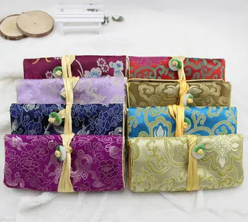 Wholesale 20*28cm 5pcs Chinese Vintage Silk With Jade Jewelry Rolls Pouch Purse Gift Bag
Wholesale 20*28cm 5pcs Chinese Vintage Silk With Jade Jewelry Rolls Pouch Purse Gift Bag