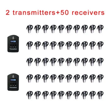 Wireless Tour Guide System ( 2 Transmitter + 50 Earhook Receiver +1 Charging box ) / Professional Bluetooth Earpiece headset
Wireless Tour Guide System ( 2 Transmitter + 50 Earhook Receiver +1 Charging box ) / Professional Bluetooth Earpiece headset