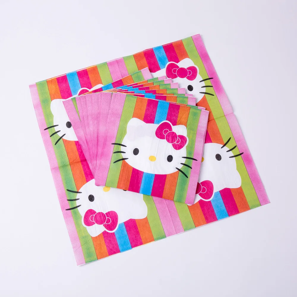 10pcs/lot Hello Kitty Napkin Party Decoration Baby Shower Girl Wedding Decor Anniversary Celebration Activity Goods For Supplier
10pcs/lot Hello Kitty Napkin Party Decoration Baby Shower Girl Wedding Decor Anniversary Celebration Activity Goods For Supplier