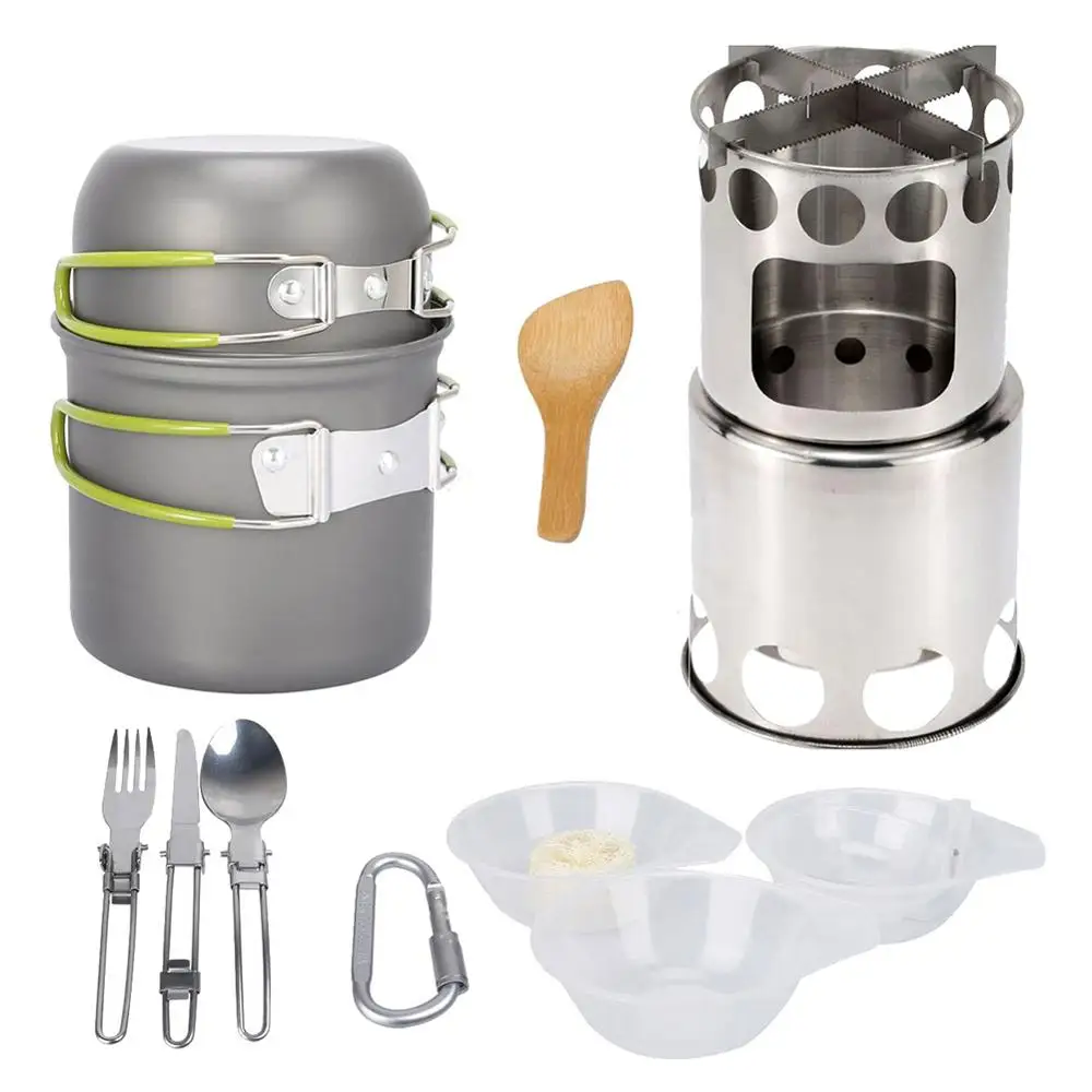 Outdoor Camping Pan Wood Stove Hiking Cookware Cooking Picnic Bowl Pot Pan Set Camp Cookware Outdoor Tableware Set Dropshipping
Outdoor Camping Pan Wood Stove Hiking Cookware Cooking Picnic Bowl Pot Pan Set Camp Cookware Outdoor Tableware Set Dropshipping